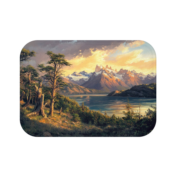"Patagonian Adventure Bath Mat"