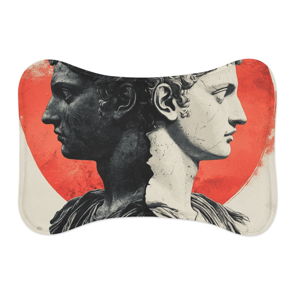 "Paw-tastic Greco-Roman Pet Mat"