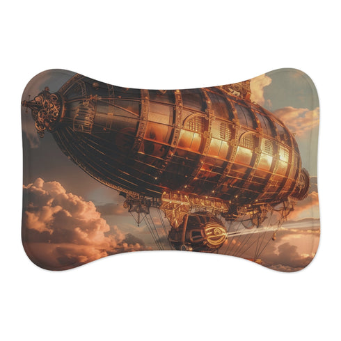 "Paws and Propellers: Steampunk Pet Mat"