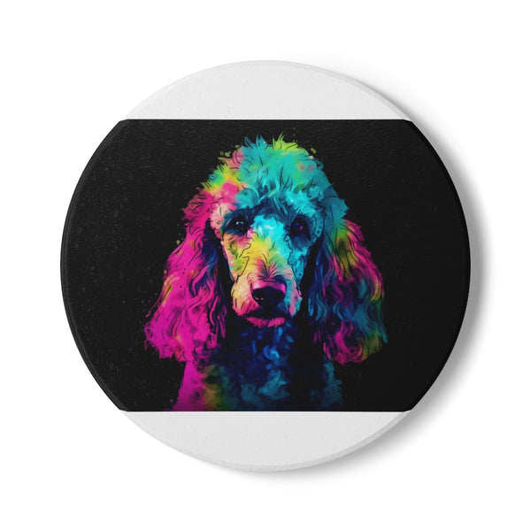 "Pawsitively Adorable Poodle Coaster Set"