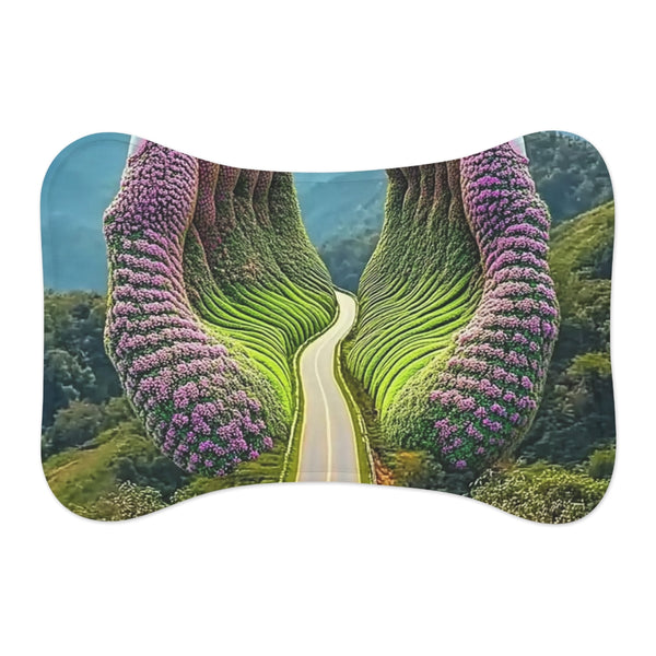 Pawsome Road Shape Pet Mat: Adventure Awaits