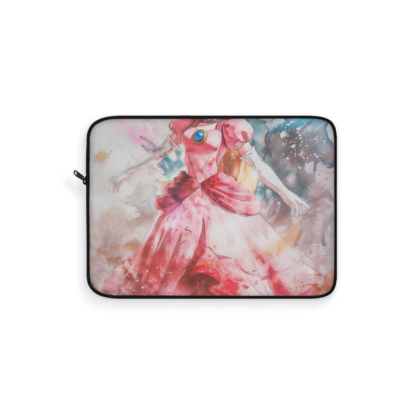 "Peachy Princess Laptop Sleeve: Royally Stylish Protection"