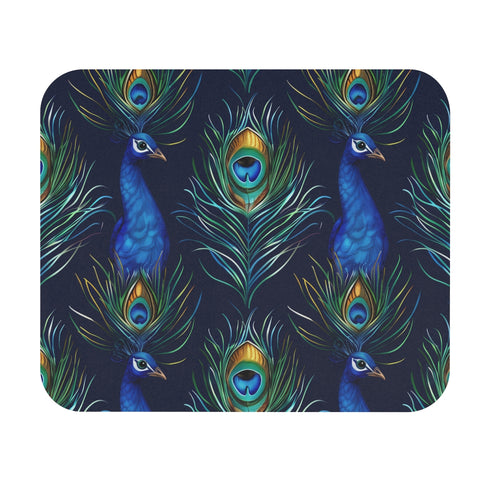 Peacock Feathers Seamless Mouse Pad
