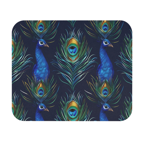 Peacock Feathers Seamless Mouse Pad