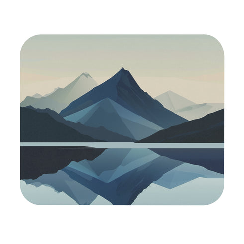 Peak Views Mouse Pad Minimalist Mountain Landscape