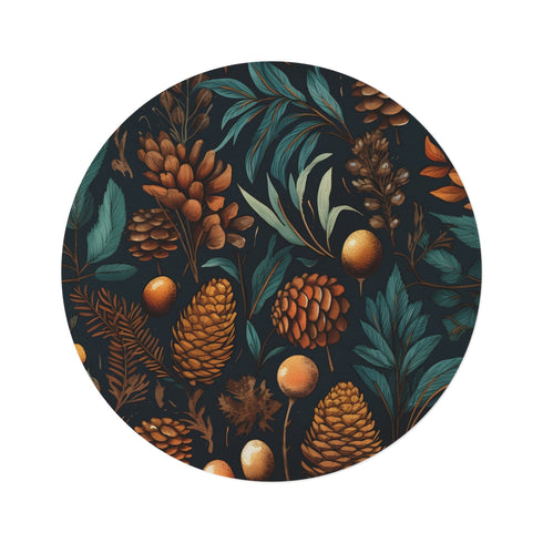 "Pearl Watercolor Round Rug: Modern Elegance"