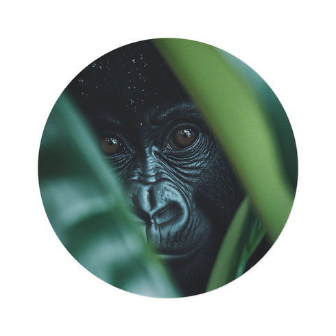"Peekaboo Gorilla Baby Rug"