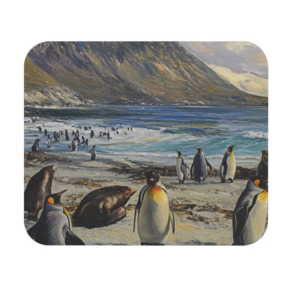 Penguin and Seal Paradise Mouse Pad