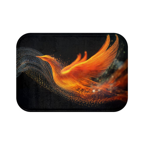 "Phoenix Bath Mat Radio Waves"