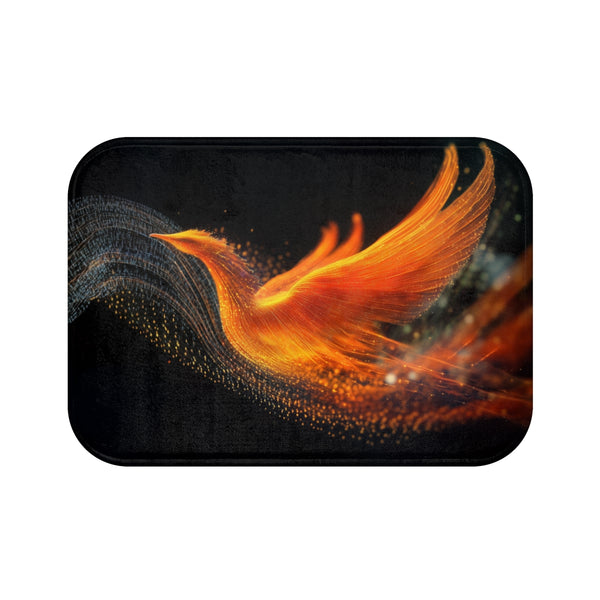 "Phoenix Bath Mat Radio Waves"
