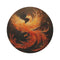 "Phoenix Flame Round Rug: Mystical"