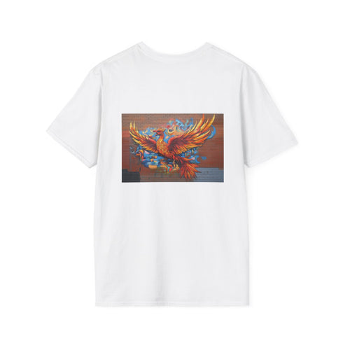 Phoenix Graffiti Art Brick Wall