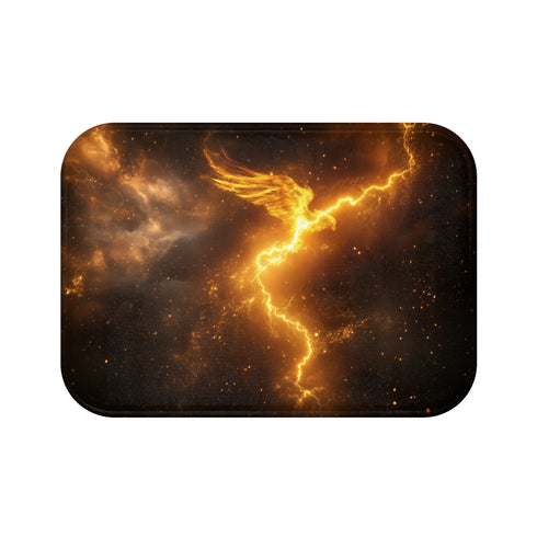Phoenix Lightning Bolt Bath Mat