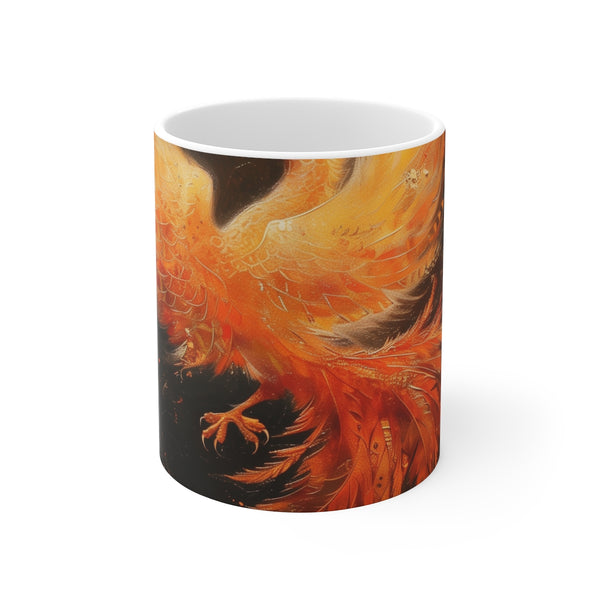 "Phoenix Rebirth Coffee Mug: Unleash Your Inner Fire"