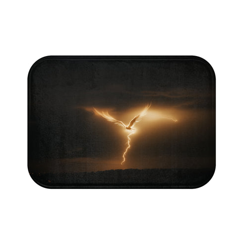 Phoenix Rising Bath Mat Design