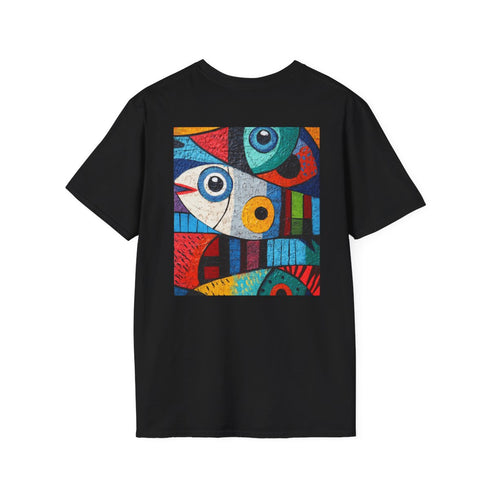 Picasso-Inspired Fish Print Tee
