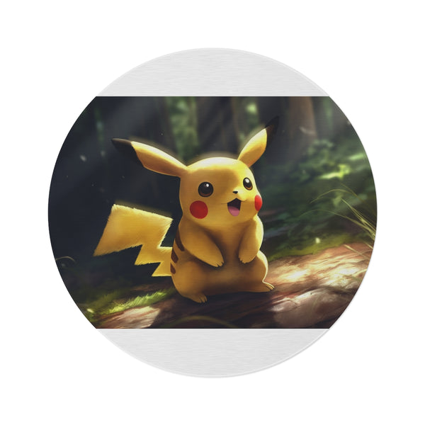 "Pikachu Round Rug: Catch Em' All!"