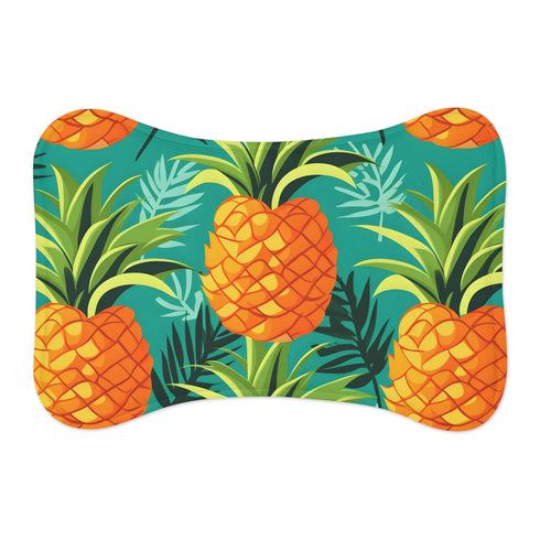 "Pineapple Paradise Pet Mat: Tropical-Inspired Comfort"