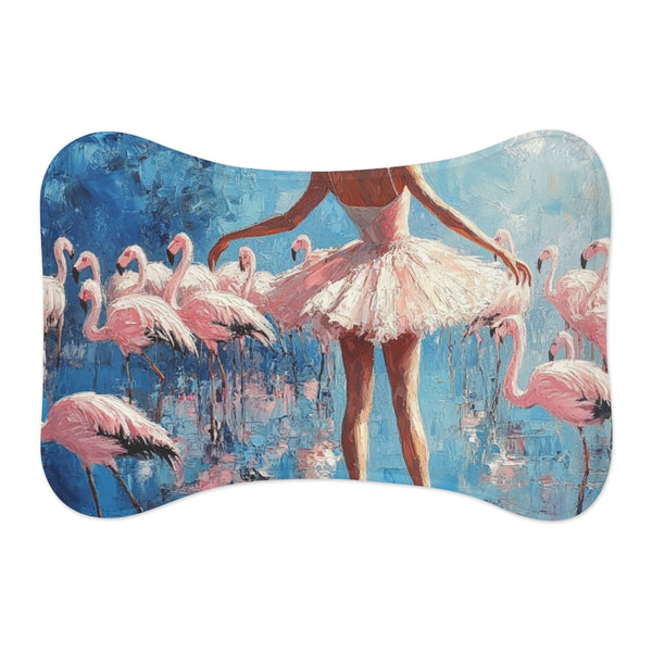 "Pink Ballet Pet Mat: Elegant Arabesque Perch"