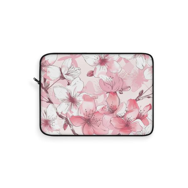 "Pink Cherry Blossom Laptop Sleeve"