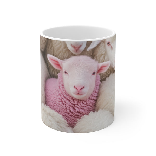 Pink Lamb Coffee Mug