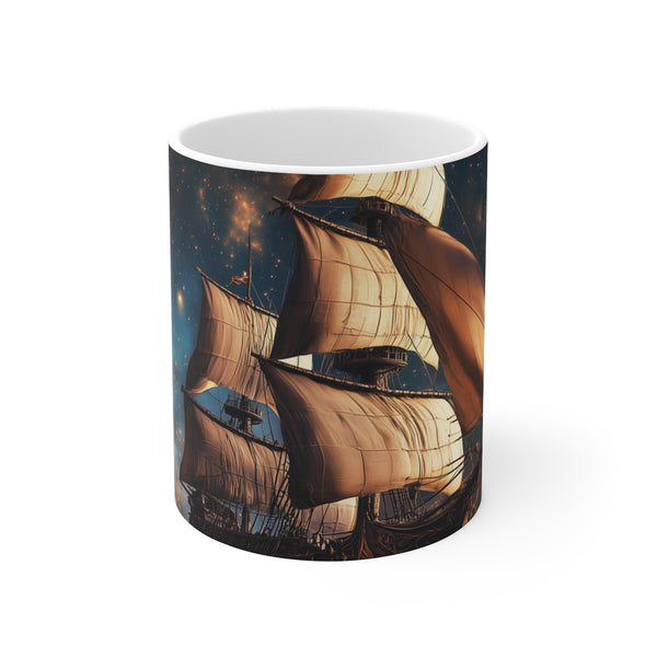 Pirate Ship Space Adventure Mug