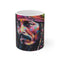 "Pirate Watercolor Neon Mug: Jack Sparrow"
