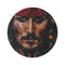 "Pirate's Paradise Round Rug: Jack Sparrow Painting"