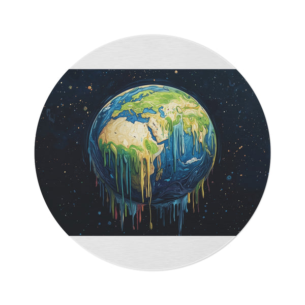 Planet Earth Pollution Tears Rug