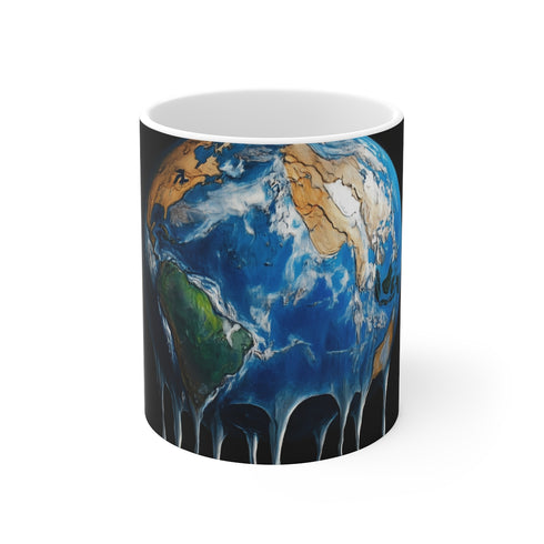 "Planet Earth Weeps Mug"