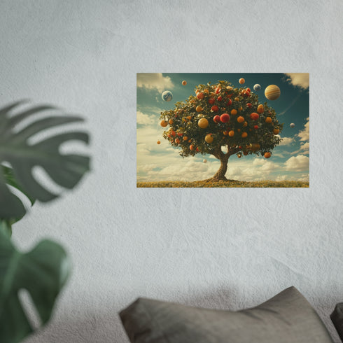 Planetary Fruit Tree Poster Design