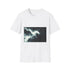 Plasma Trail Behind Winged Centaur Graphic Unisex Softstyle T-Shirt - Front View