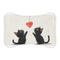 "Playful Black Cat Catcher Mat"