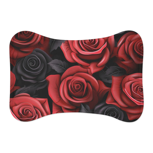 "Plush Pet Mat: Vibrant 3D Design"