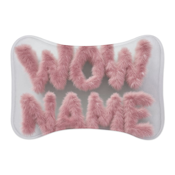 "Plush Pink 3D Pet Mat"