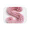 "Plush Pink 3D S Bath Mat"