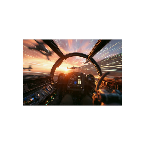 Poe Dameron X-Wing Sunrise Art