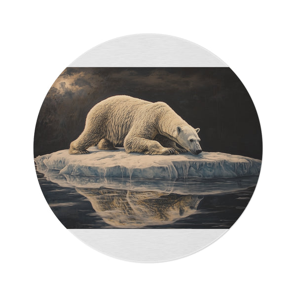 "Polar Bear Floe Round Rug"