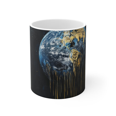 "Polluted Planet Tears Mug"