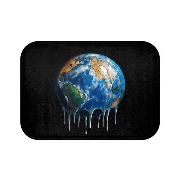 "Pollution Planet Earth Bath Mat"