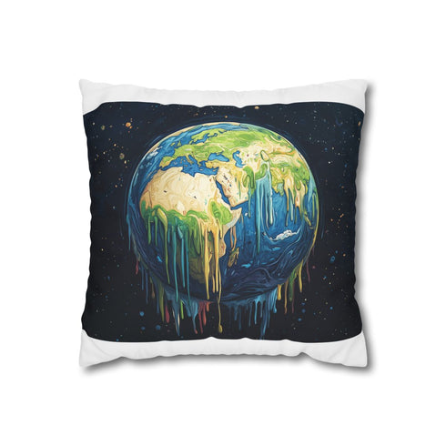 "Pollution Tears Earth Pillowcase"
