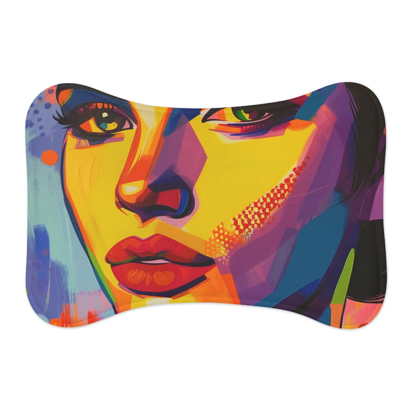 "Pop Art Pet Mat: Vibrant & Stylish"