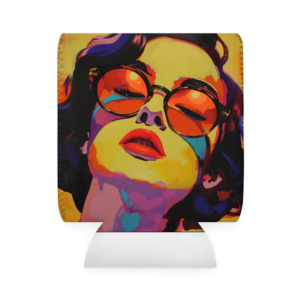 Pop Art Portrait Can Cooler