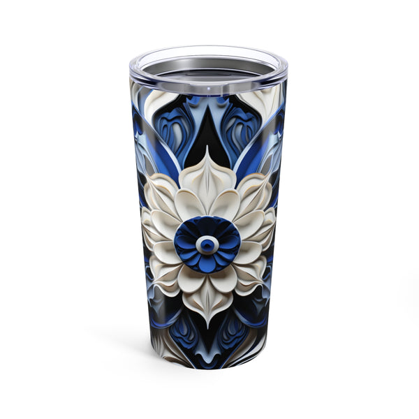 Porcelain Texture Blue Drinking Bottle