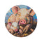 "Porky Parade Round Rug"