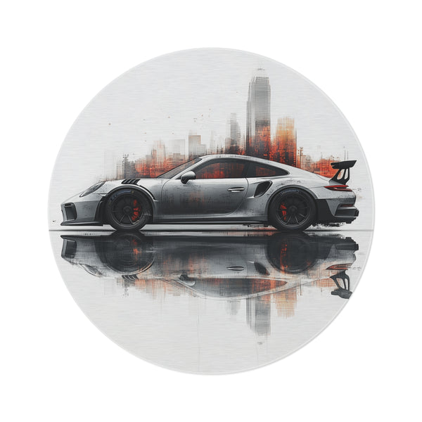 Porsche 911 GT3 RS Round Rug - Rev Up Your Decor!