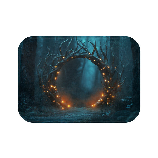 Portal Framed Glowing Antlers Bath Mat