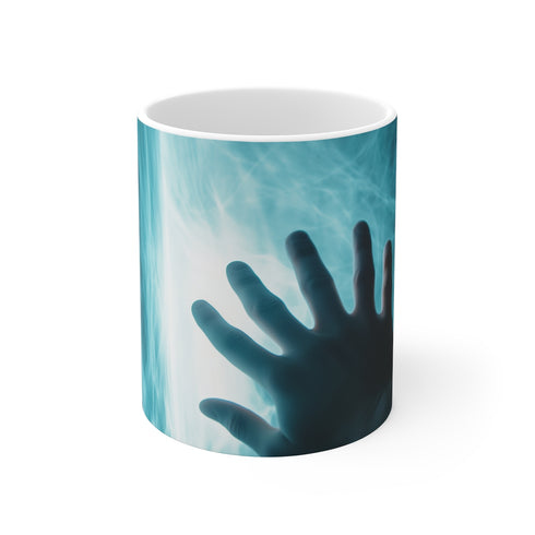 Portal-Inspired Glowing Hand Coffee Mug