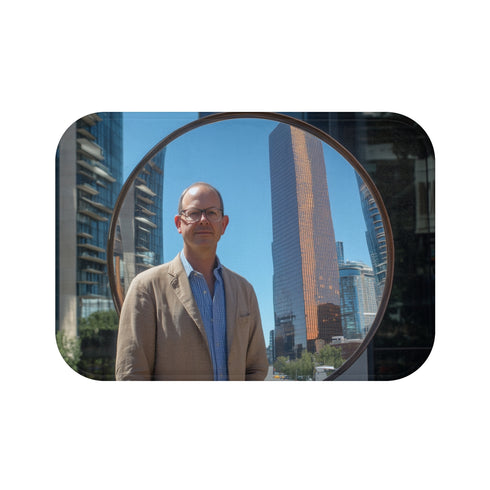 Portal-Inspired Skyscraper Bath Mat