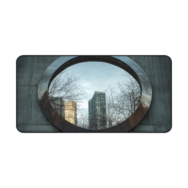 "Portal Mirror Desk Mat Design"